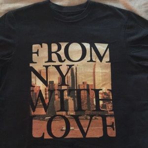 Vintage Staple Pigeon “From NY with Love” Black Crewneck T Shirt